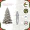 7.5ft. Pre-Lit Flocked Royal Majestic Fir Artificial Christmas Tree, Clear Lights